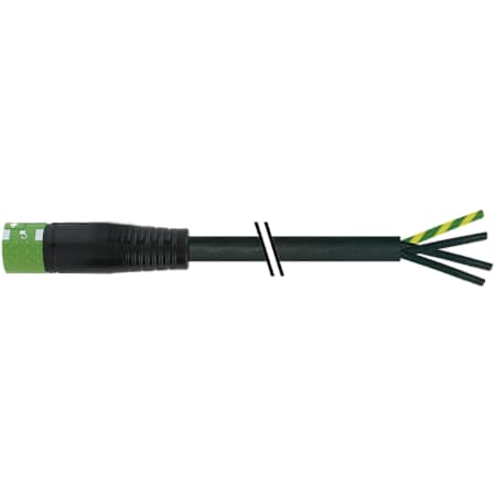 Murrelektronik MVP XTREME 8XM12, 5-POLE, FIXED CABLE, 5m PUR, 16x0.5+3x1.0, bl haloge 7000-P8221-P020500